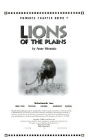 Lions of the Plains cover