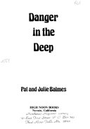 Danger in the Deep cover