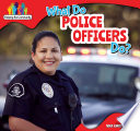 What Do Police Officers Do? cover