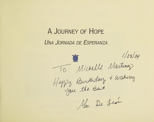 A Journey of Hope cover