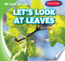Let's Look at Leaves cover