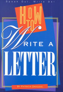 How to Write a Letter cover