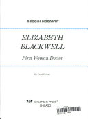 Elizabeth Blackwell: First Woman Doctor cover