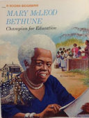 Mary McLeod Bethune: Champion for Education cover