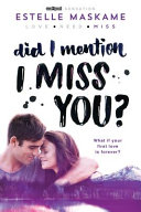 Did I Mention I Miss You? cover