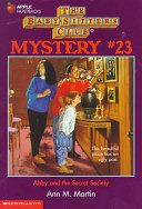 Abby and the Secret Society cover