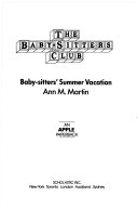 Baby-sitters' Summer Vacation cover
