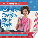 Who Do People Vote For? cover