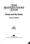Kristy and the Snobs cover