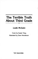 The Terrible Truth About Third Grade cover