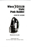 When Hitler Stole Pink Rabbit cover