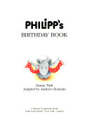 Philipp's Birthday Book cover