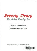 Beverly Cleary: She Makes Reading Fun cover
