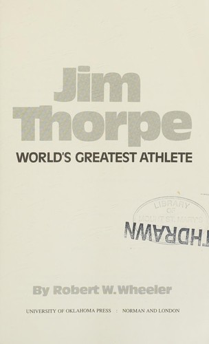 Jim Thorpe: World's Greatest Athlete cover