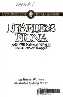 Fearless Fiona: The Mystery of the Great Stone Haggis cover