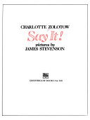 Say It! cover