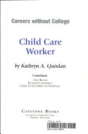 Child Care Worker cover