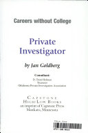 Private Investigator cover