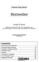 Guide to Owning a Rottweiler cover