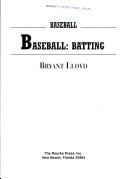 Baseball: Batting cover