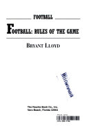Football: Rules of the Game cover