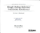 Rough Riding Reformer: Theodore Roosevelt cover