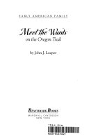 Meet the Wards on the Oregon Trail cover