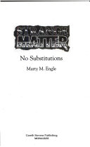 No Substitutions cover