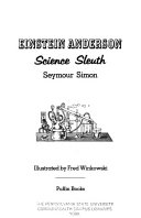Einstein Anderson, Science Sleuth cover