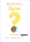 What on Earth Is a Hyrax cover