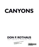 Canyons cover