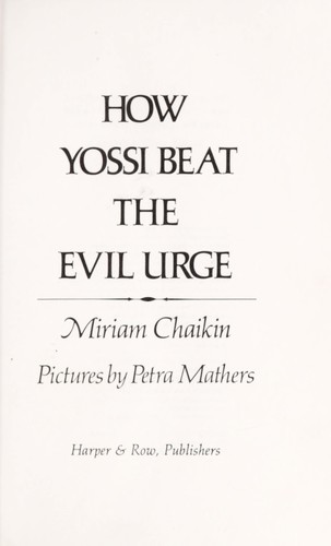 How Yossi Beat the Evil Urge cover