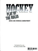 Hockey: Play by the Rules cover