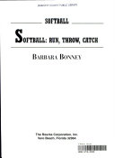 Softball: Run, Throw, Catch cover