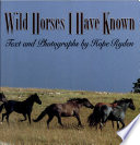 Wild Horses I Have Known cover