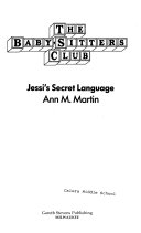 Jessi's Secret Language cover