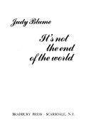 It's Not the End of the World cover