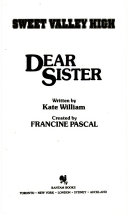 Dear Sister cover