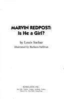 Marvin Redpost: Is He a Girl? cover