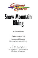 Snow Mountain Biking cover