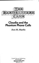 Claudia and the Phantom Phone Calls cover