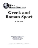 Greek and Roman Sport cover