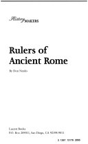 Rulers of Ancient Rome cover