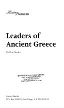 Leaders of Ancient Greece cover