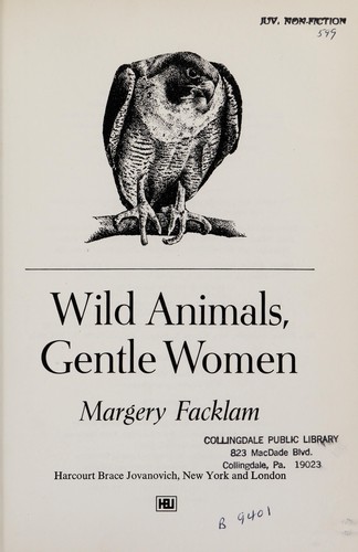 Wild Animals, Gentle Women cover