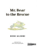 Mr Bear to the Rescue cover