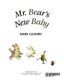 Mr Bear's New Baby cover