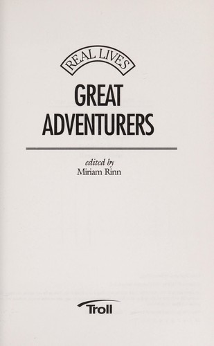 Great Adventurers cover