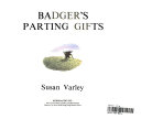 Badger's Parting Gifts cover