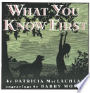 What You Know First cover